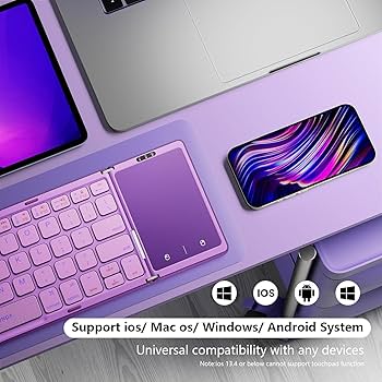 Amazon | seenda 折りたたみ式Bluetoothキーボード 旅行用 三